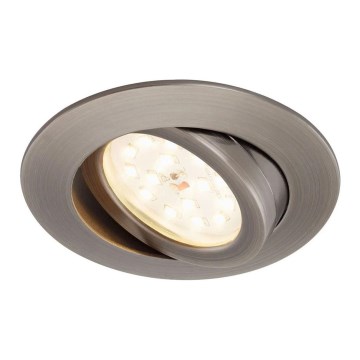 Briloner 7296-011 - LED Himmennettävä upotettu kylpyhuonevalaisin ATTACH LED/6,5W/230V IP23 antrasiitti