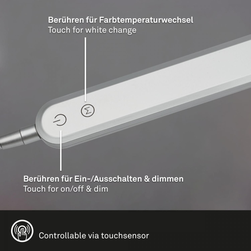 Briloner 7389-014 - LED Himmennettävä kosketus flexible pöytävalaisin SERVO LED/8W/230V 3000/4000/6500K