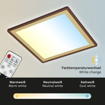 Briloner 7459-417 - Himmennettävä LED-kattovalaisin DECO LED/24W/230V 2700-6500K + kauko-ohjaus