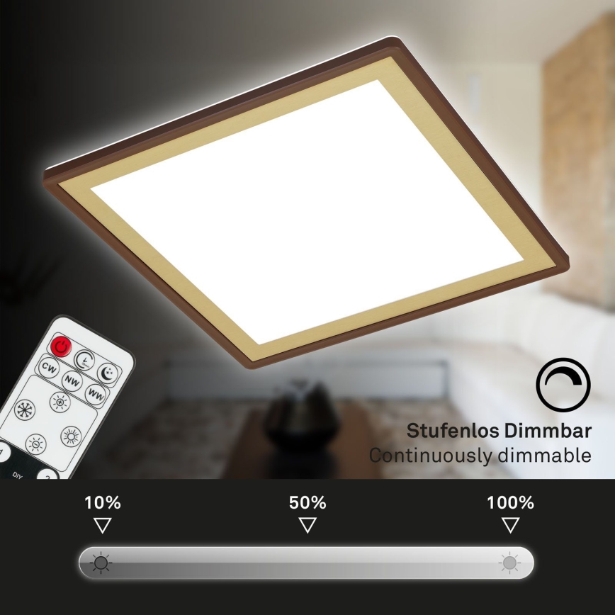 Briloner 7459-417 - Himmennettävä LED-kattovalaisin DECO LED/24W/230V 2700-6500K + kauko-ohjaus