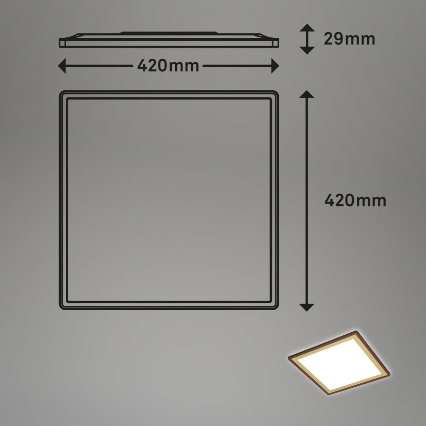 Briloner 7459-417 - Himmennettävä LED-kattovalaisin DECO LED/24W/230V 2700-6500K + kauko-ohjaus