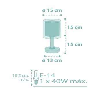 Dalber 41001H - Lasten lamppu DOTS 1xE14/40W/230V