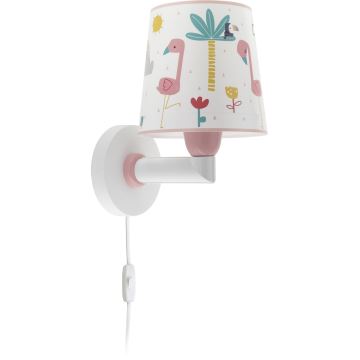 Dalber 82469 - Lasten seinävalaisin FLAMINGO 1xE27/15W/230V