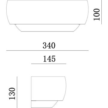 Deko-Light 341206 - Seinävalaisin TWYNNDA 1xE14/40W/230V valkoinen