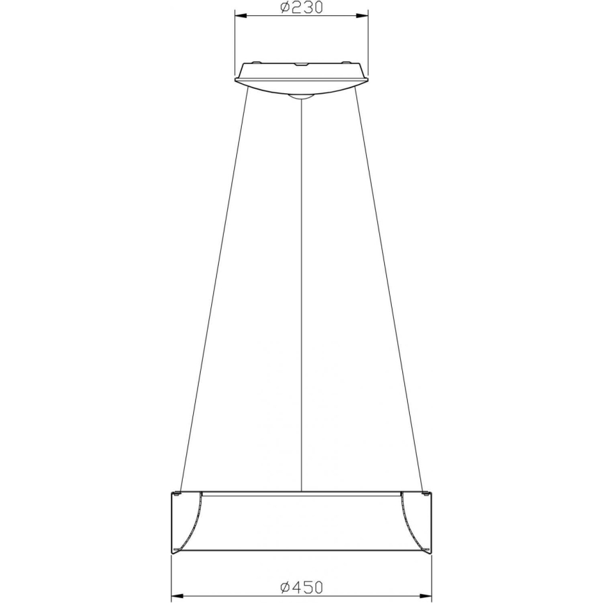 Deko-Light 342122 - Himmennettävä LED-kattokruunu johdossa SCULPTORIS LED/27W/230V 3000K halkaisija 45 cm