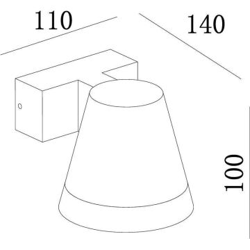 Deko-Light 731076 - LED-ulkoseinävalaisin SERPENTIS LED/6,2W/230V IP54 musta