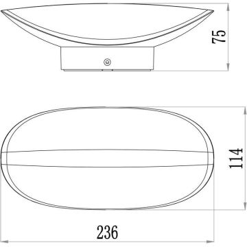 Deko-Light 731078 - LED-ulkoseinävalaisin AVIOR LED/12,7W/230V IP54 antrasiitti