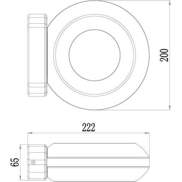 Deko-Light 731081 - LED-ulkoseinävalaisin MUSCAE LED/13W/230V IP54 antrasiitti