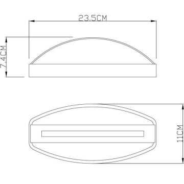 Deko-Light 731093 - LED-ulkoseinävalaisin ERIDANI LED/13W/230V IP44 antrasiitti