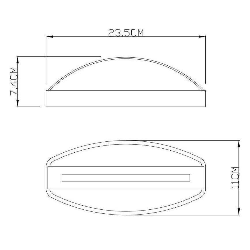 Deko-Light 731093 - LED-ulkoseinävalaisin ERIDANI LED/13W/230V IP44 antrasiitti