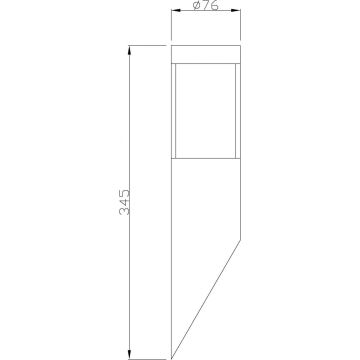 Deko-Light 731106 - Ulkoseinävalaisin PORRIMA 1xGU10/5W/230V IP44 kromi