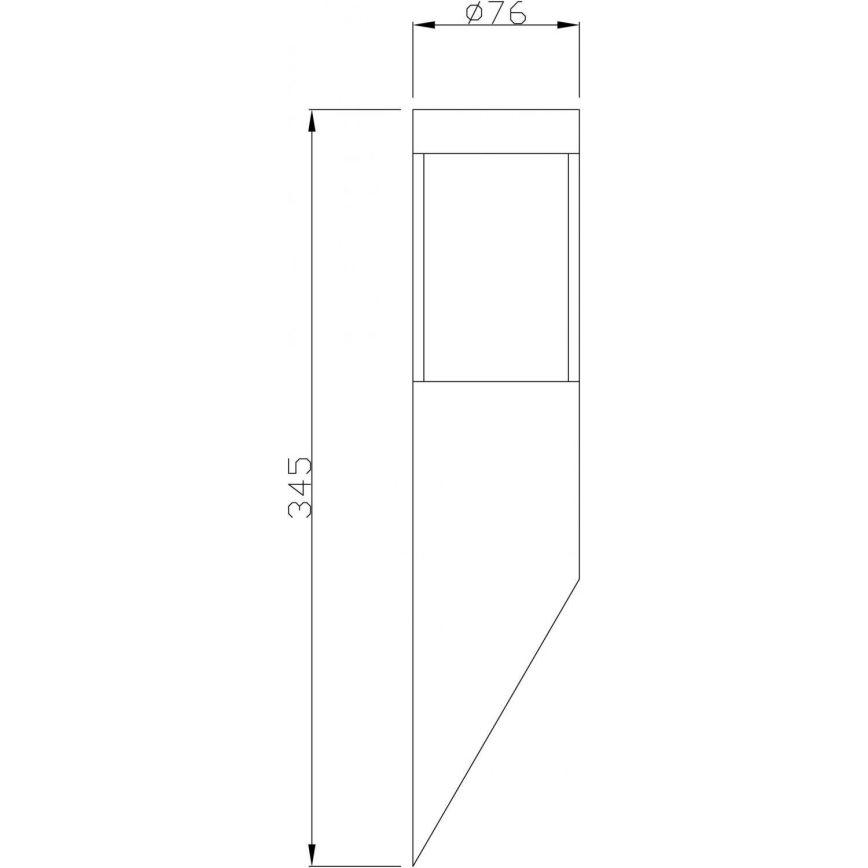 Deko-Light 731106 - Ulkoseinävalaisin PORRIMA 1xGU10/5W/230V IP44 kromi