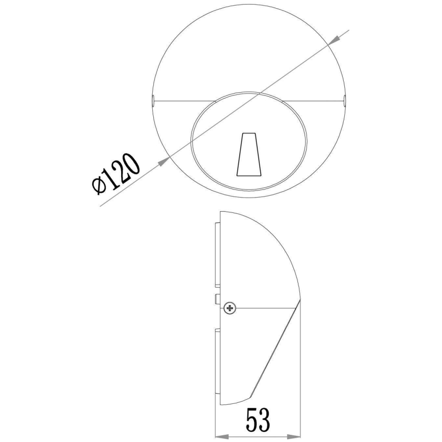 Deko-Light 731111 - LED-ulkoseinävalaisin AQUILAE LED/3,5W/230V IP65 antrasiitti