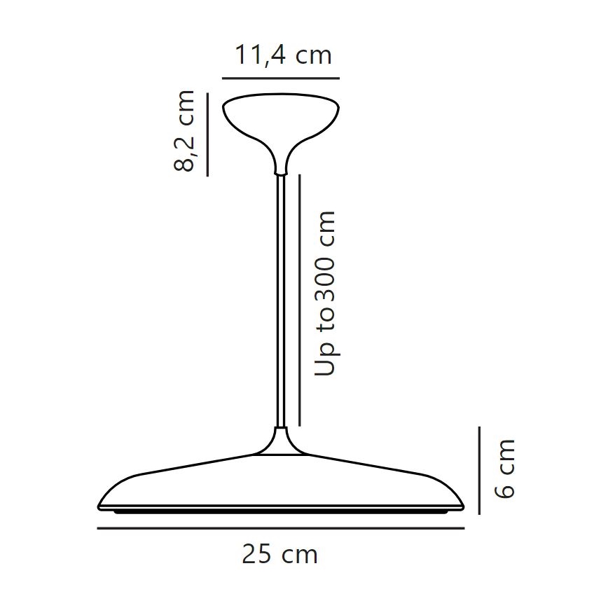 DFTP by Nordlux - Himmennettävä LED-kattokruunu johdossa ARTIST LED/14W/230V halkaisija 25 cm beige