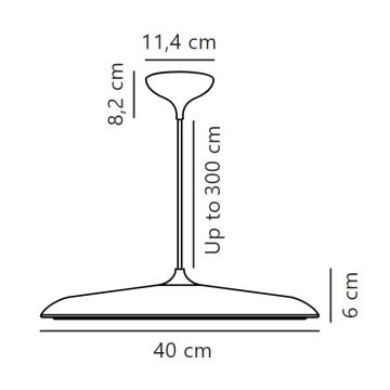 DFTP by Nordlux - Himmennettävä LED-kattokruunu johdossa ARTIST LED/24W/230V halkaisija 40 cm kupari