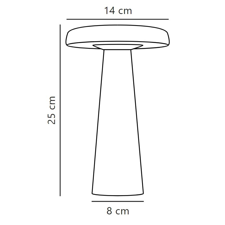 DFTP by Nordlux - Himmennettävä LED-ulkopöytälamppu ARCELLO LED/2,8W/3,7V IP54