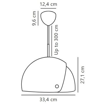 DFTP by Nordlux - Kattokruunu johdossa ALIGN 1xE27/15W/230V valkoinen