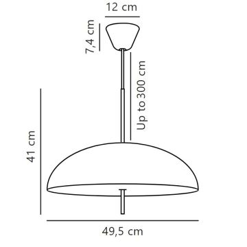 DFTP by Nordlux - Kattokruunu johdossa VERSALE 2xE27/15W/230V musta