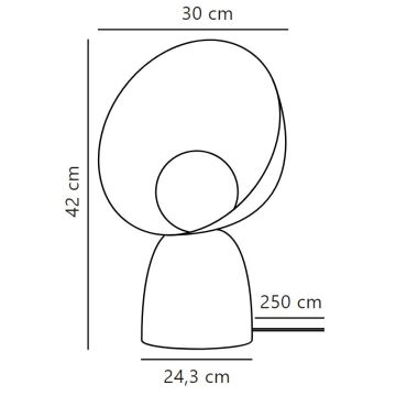 DFTP by Nordlux - Pöytävalaisin HELLO 1xE14/25W/230V ruskea