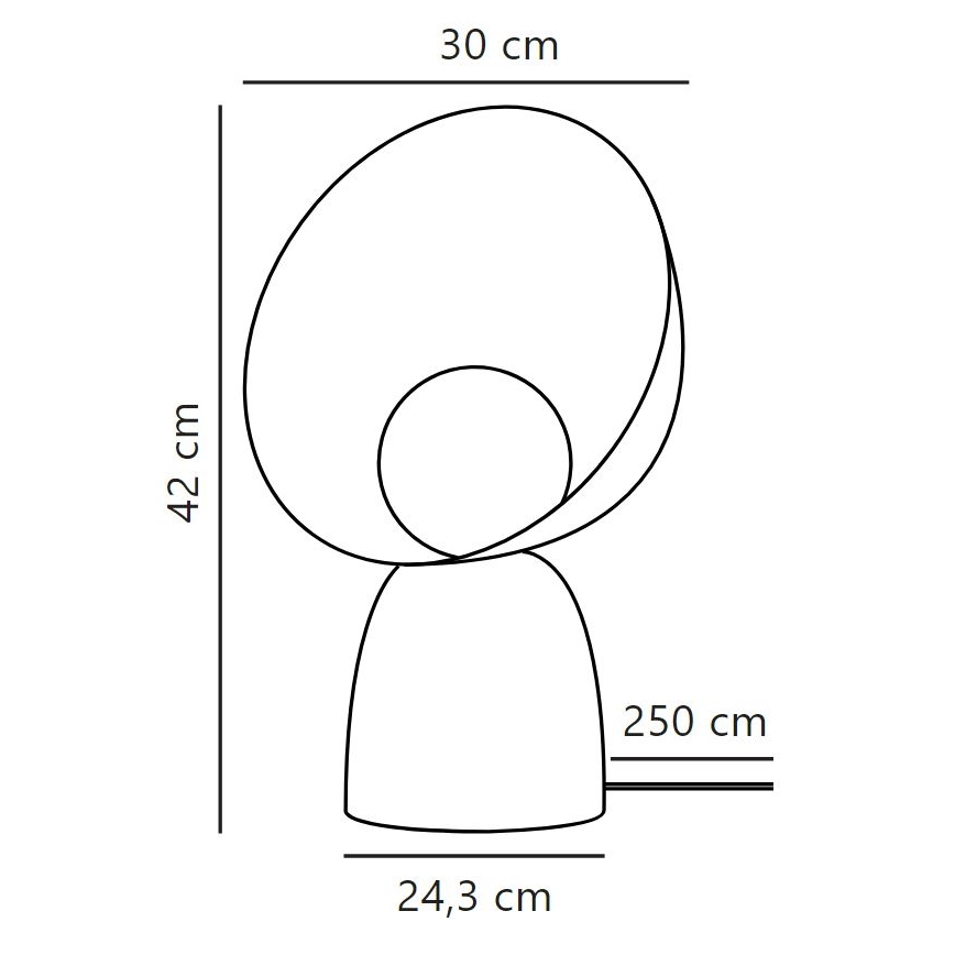 DFTP by Nordlux - Pöytävalaisin HELLO 1xE14/25W/230V ruskea