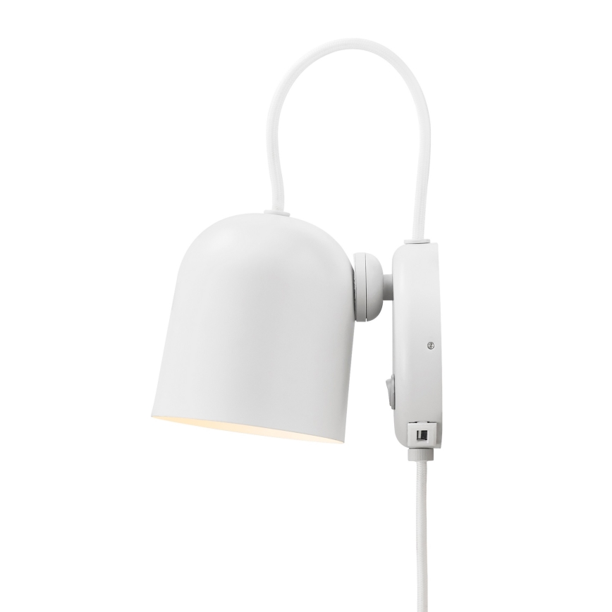 DFTP by Nordlux - Seinäkohdevalo kanssa USB port ANGLE 1xGU10/25W/230V valkoinen