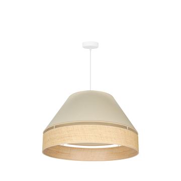 Duolla - Kattokruunu johdossa YUTE AVIGNON 1xE27/15W/230V kerma/beige