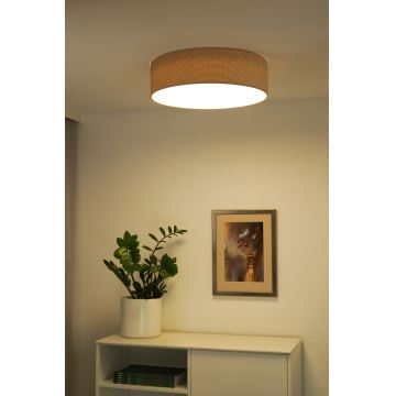 Duolla - LED-kattovalaisin CORTINA LED/26W/230V halkaisija 30 cm 4000K beige