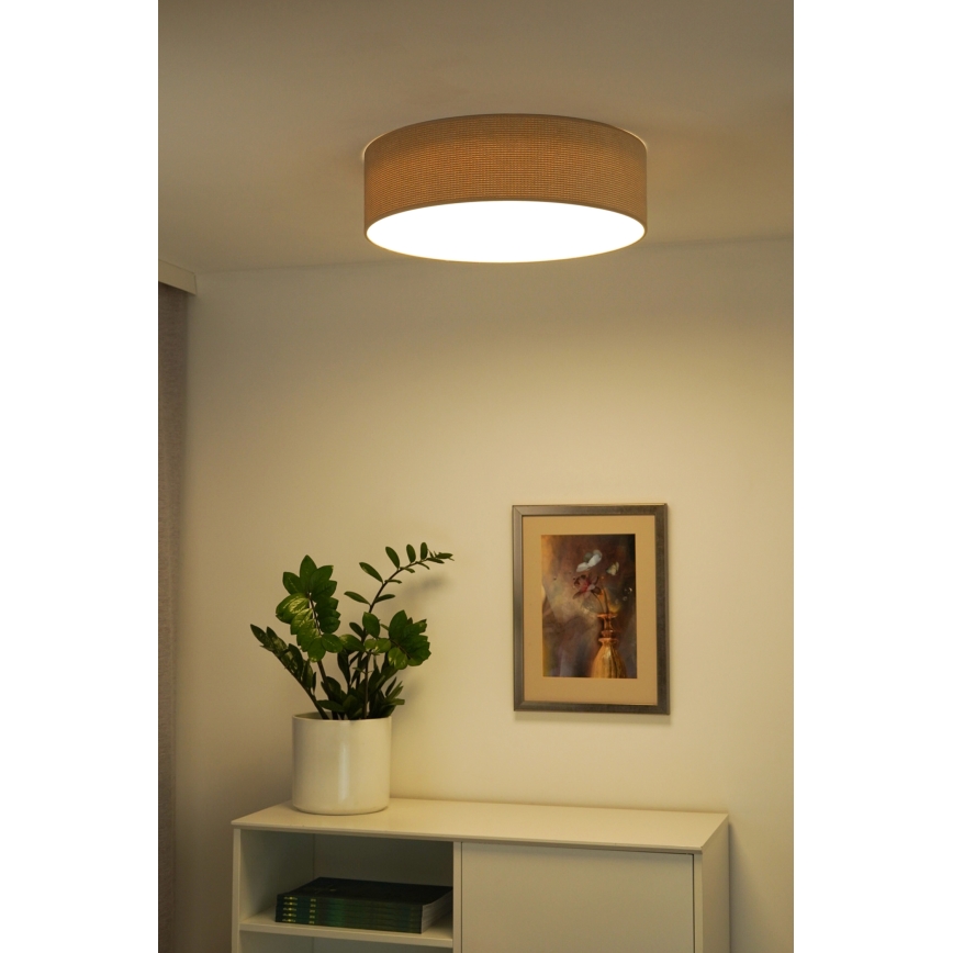 Duolla - LED-kattovalaisin CORTINA LED/26W/230V halkaisija 30 cm 4000K beige