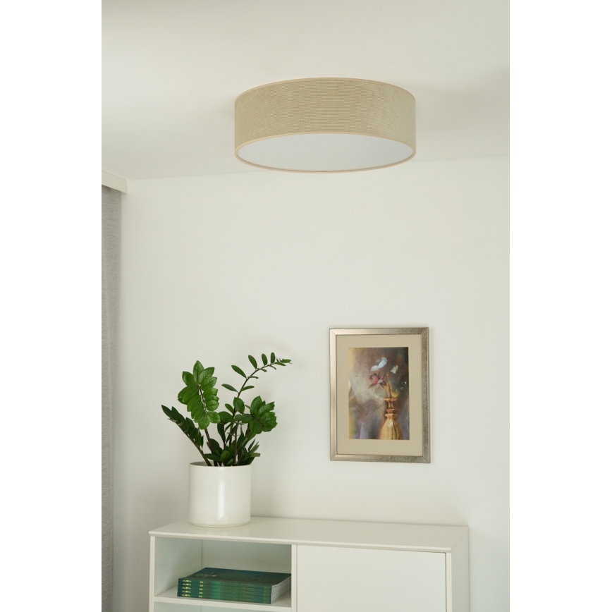 Duolla - LED-kattovalaisin CORTINA LED/26W/230V halkaisija 30 cm 4000K beige