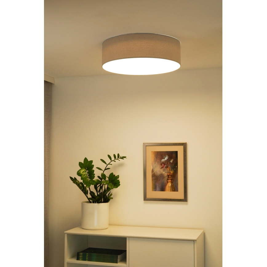 Duolla - LED-kattovalaisin CORTINA LED/26W/230V halkaisija 30 cm 4000K harmaa