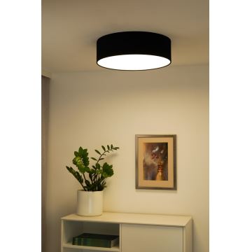 Duolla - LED-kattovalaisin CORTINA LED/26W/230V halkaisija 30 cm 4000K musta