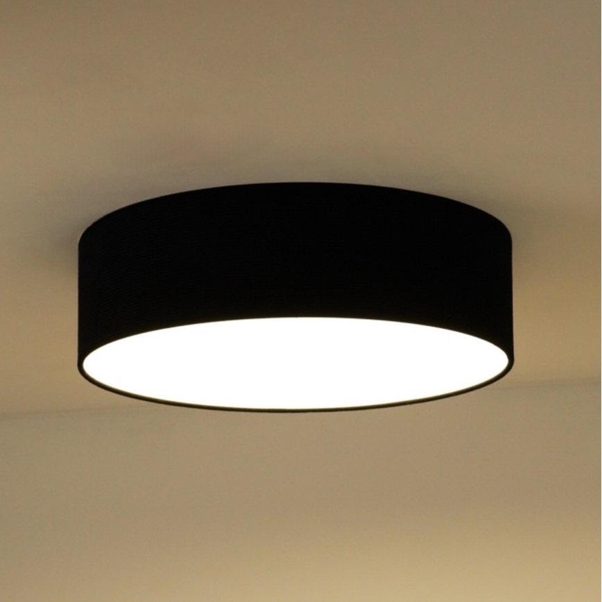 Duolla - LED-kattovalaisin CORTINA LED/26W/230V halkaisija 30 cm 4000K musta