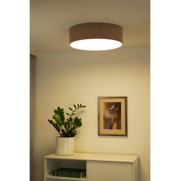 Duolla - LED-kattovalaisin CORTINA LED/26W/230V halkaisija 30 cm 4000K ruskea