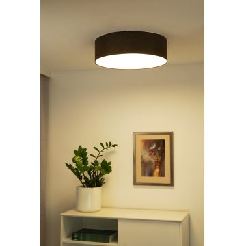 Duolla - LED-kattovalaisin CORTINA LED/26W/230V halkaisija 30 cm 4000K ruskea