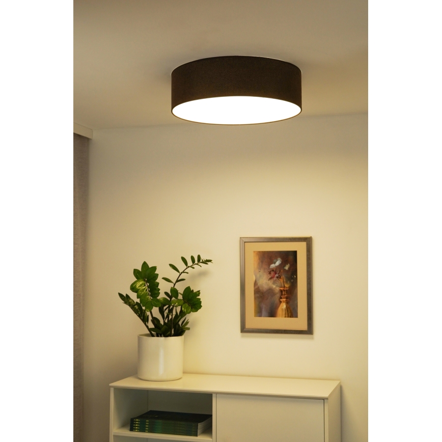 Duolla - LED-kattovalaisin CORTINA LED/26W/230V halkaisija 30 cm 4000K ruskea