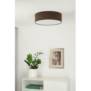 Duolla - LED-kattovalaisin CORTINA LED/26W/230V halkaisija 30 cm 4000K ruskea