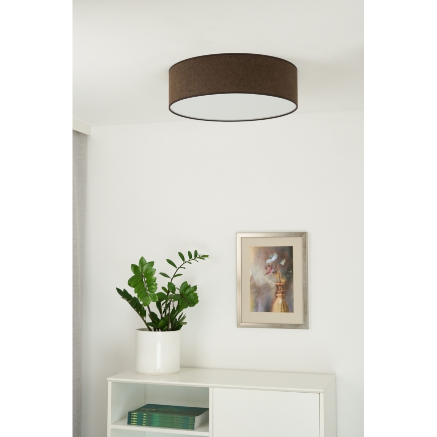 Duolla - LED-kattovalaisin CORTINA LED/26W/230V halkaisija 30 cm 4000K ruskea