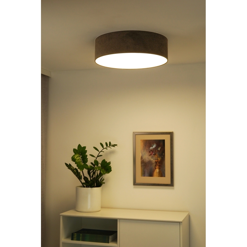 Duolla - LED-kattovalaisin CORTINA LED/26W/230V halkaisija 30 cm 4000K ruskea