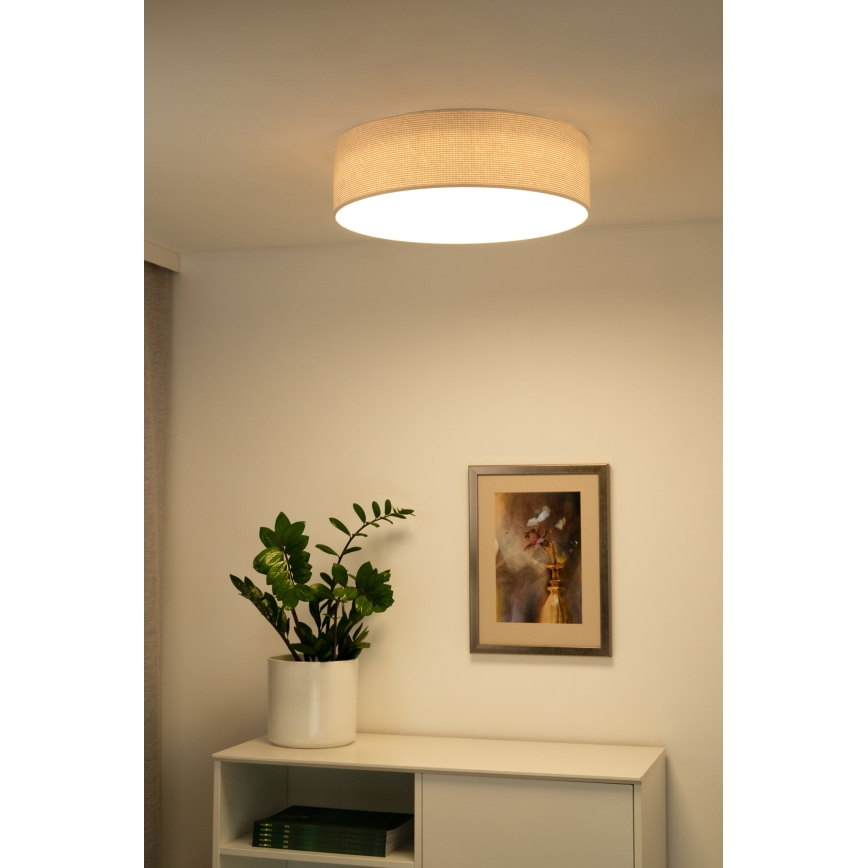 Duolla - LED-kattovalaisin CORTINA LED/26W/230V halkaisija 45 cm 4000K kerma