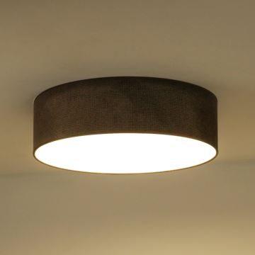 Duolla - LED-kattovalaisin CORTINA LED/26W/230V halkaisija 45 cm 4000K ruskea