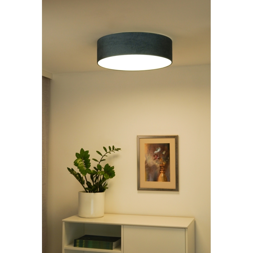 Duolla - LED-kattovalaisin CORTINA LED/26W/230V halkaisija 45 cm 4000K turkoosi