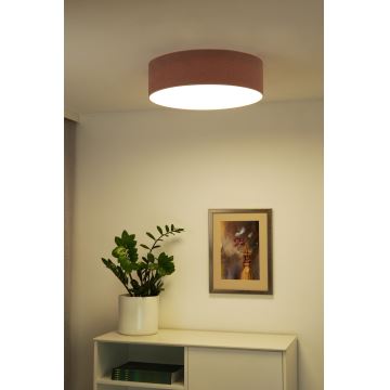 Duolla - LED-kattovalaisin CORTINA LED/26W/230V halkaisija 45 cm 4000K vaaleanpunainen