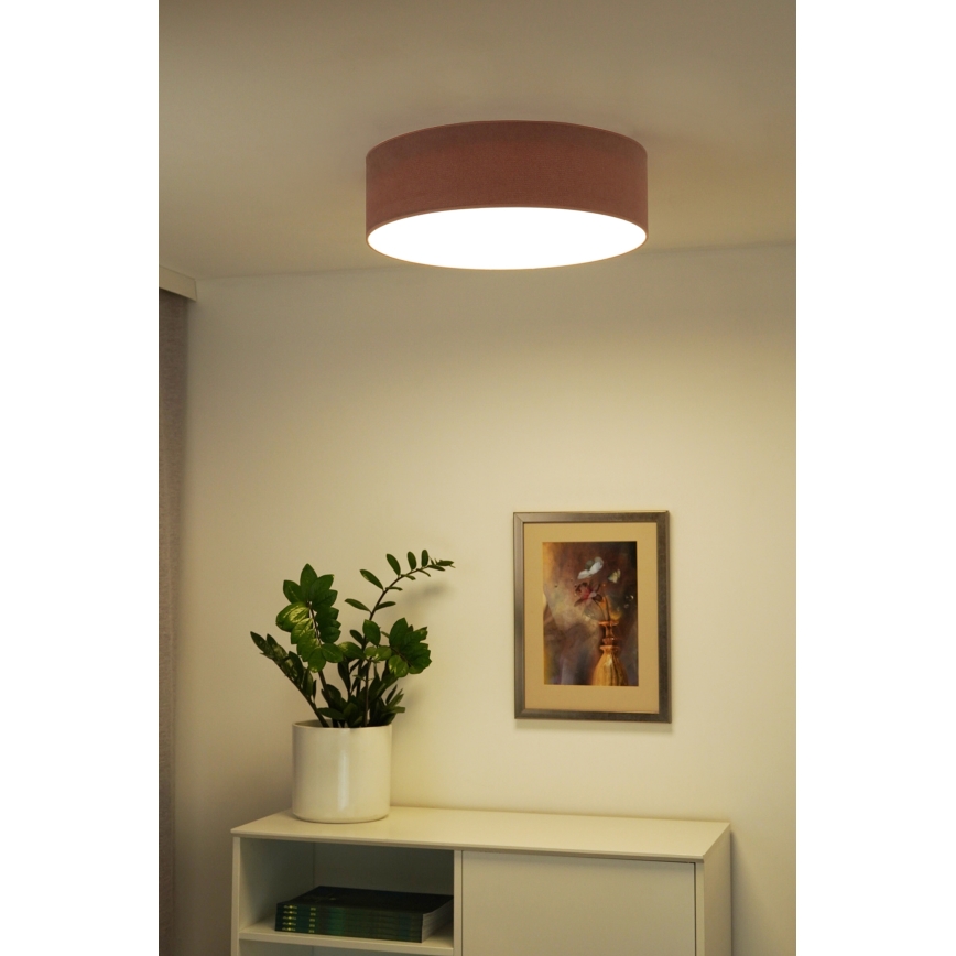 Duolla - LED-kattovalaisin CORTINA LED/26W/230V halkaisija 45 cm 4000K vaaleanpunainen