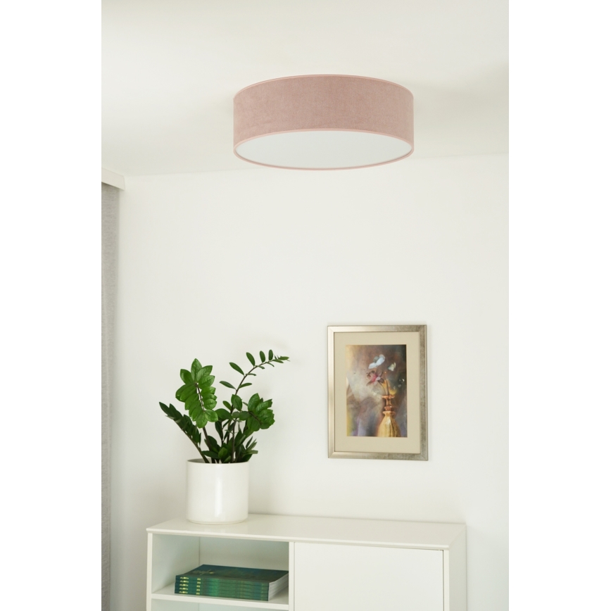 Duolla - LED-kattovalaisin CORTINA LED/26W/230V halkaisija 45 cm 4000K vaaleanpunainen