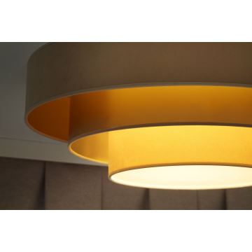 Duolla - LED-kattovalaisin LUNETA LED/26W/230V halkaisija 60 cm 4000K beige/kulta/kerma