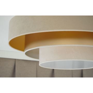 Duolla - LED-kattovalaisin LUNETA LED/26W/230V halkaisija 60 cm 4000K beige/kulta/kerma