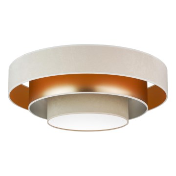 Duolla - LED-kattovalaisin LUNETA LED/26W/230V halkaisija 60 cm 4000K kerma/kulta/beige