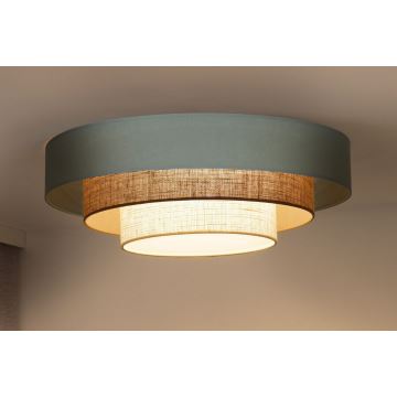 Duolla - LED-kattovalaisin LUNETA LED/26W/230V halkaisija 60 cm 4000K turkoosi/beige/kerma