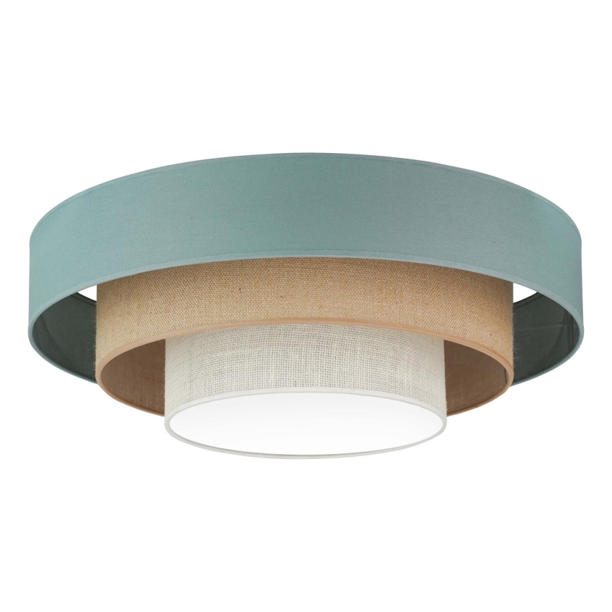 Duolla - LED-kattovalaisin LUNETA LED/26W/230V halkaisija 60 cm 4000K turkoosi/beige/kerma