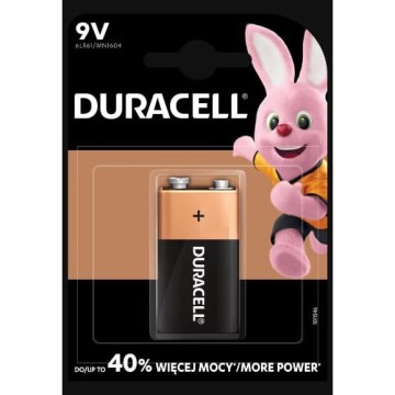 Duracell - 1 kpl Alkaliparisto Basic 9V 550 mAh